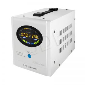 QOLTEC ZASILACZ AWARYJNY PURE SINE WAVE 500VA | 12V | LCD | BIAŁY