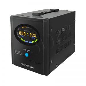 QOLTEC ZASILACZ AWARYJNY PURE SINE WAVE 800VA | 12V | LCD | CZARNY