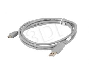 LANBERG KABEL USB 2.0 MINI AM-BM5P 1.8M, SZARY