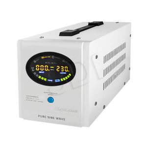 QOLTEC ZASILACZ AWARYJNY PURE SINE WAVE 1000VA | 12V | LCD | BIAŁY