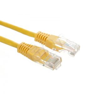 Patchcord UTP Alantec KKU5ZOL0.5 ( RJ45 - RJ45 kat.5e 0,5m żółty )