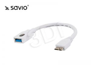 Adapter OTG Savio CL-87 OTG USB 3.0 - micro USB 3.0 M-F