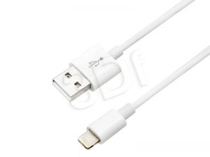 Przył.USB A -iPhone 5/6/7 białe MFI 1m