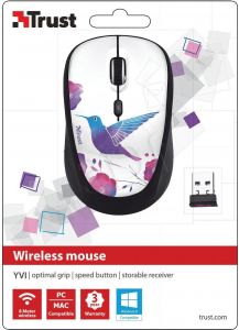 MYSZ TRUST Yvi Wireless Mouse - bird