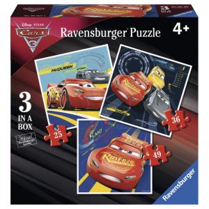 PUZZLE CARS 3 PORYWAJĄCY WYŚCIG 3 W 1