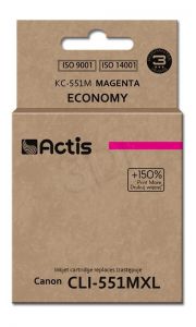 Tusz Actis KC-551M (do drukarki Canon, zamiennik CLI-551M standard 12ml magenta Chip)