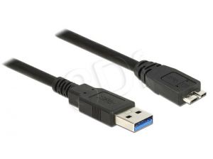 Kabel Delock ( USB 3.0 Typ-A > USB 3.0 Typ Micro-B M-M 1m czarny )