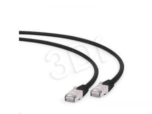 Patchcord S/FTP Gembird ( RJ45 - RJ45 kat.6A LSZH 0,25m czarny )