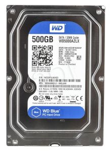 Dysk HDD Western Digital Blue WD5000AZLX ( HDD 500GB ; 3.5\ ; SATA III ; 32 MB ; 7200 obr/min )