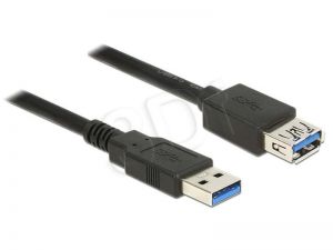 Kabel Delock ( USB 3.0 Typ-A > USB 3.0 Typ-A M-F 1,5m czarny )