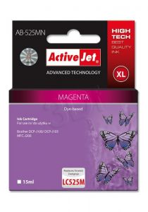 Tusz Activejet AB-525MN (do drukarki Brother, zamiennik LC525M supreme 15ml magenta)