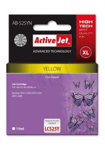 Tusz Activejet AB-525YN (do drukarki Brother, zamiennik LC525Y supreme 15ml yellow)