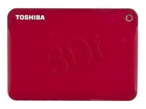 Dysk zewnętrzny Toshiba HDTC810ER3AA ( HDD 1TB ; 2.5\ ; USB 3.0 ; czerwony )