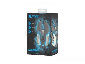 Mysz przewodowa Natec optyczna Fury Warrior 3200dpi czarno-biała