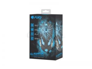 Mysz przewodowa Natec optyczna Fury Gladiator 3200dpi czarna