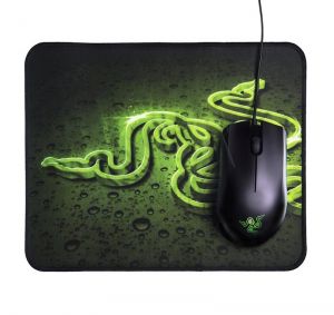 Mysz przewodowa Razer laserowa Abyssus 1800dpi czarny + Podkładka Razer Goliathus