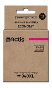 Tusz Actis KH-940MR (do drukarki Hewlett Packard, zamiennik HP 940XL C4908AE standard 35ml magenta)