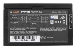 Zasilacz Be Quiet! SYSTEM POWER B8 (550W) 120mm 80+ BN259