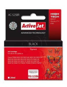 Tusz Activejet AC-525BR (do drukarki Canon, zamiennik PGI-525PGBK premium 20ml czarny Chip)