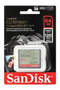 SANDISK COMPACT FLASH EXTREME 64GB 120 MB/s