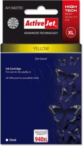 Tusz Activejet AH-940YRX (do drukarki Hewlett Packard, zamiennik HP 940XL C4909AE premium 35ml yello