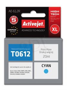 Tusz Activejet AE-612R (do drukarki Epson, zamiennik T0612 premium 18ml cyan)