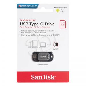 Sandisk Flashdrive 32GB USB Typ-C szary