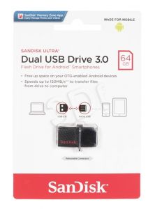 Sandisk Flashdrive Ultra Dual 64GB USB 3.0