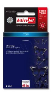 Tusz Activejet AH-951CRX (do drukarki Hewlett Packard, zamiennik HP 951XL CN046AE premium 25ml cyan