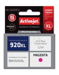 Tusz Activejet AH-920MCX (do drukarki Hewlett Packard, zamiennik HP 920XL CD973AE premium 12ml magen