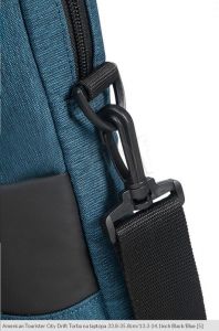 Samsonite Torba na notebooka 28G-19-003 14,1\ Granat - płótno, z czarnym poliestrem.