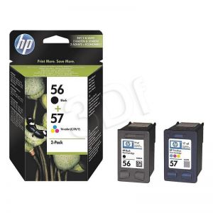 Tusz HP zestaw HP 56+HP 57, HP56+HP57=SA342AE, zawiera czarny i kolor, C6656AE+C6657AE