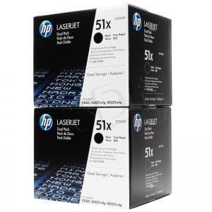 Toner HP zestaw HP 51XD, HP51XD=Q7551XD, zawiera 2 szt. czarny Q7551X