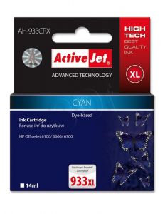 Tusz Activejet AH-933CRX (do drukarki Hewlett Packard, zamiennik HP 933XL CN054AE premium 13ml cyan 