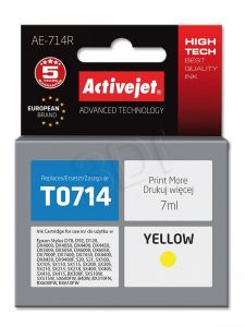 Tusz Activejet AE-714R (do drukarki Epson, zamiennik T0714, T0894, T1004 premium 7ml yellow)