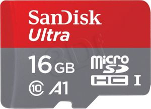 SANDISK microSDHC 16GB ULTRA 98MB/s C/10 UHS-I+adap