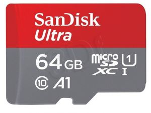 SANDISK microSDXC 64GB ULTRA 98MB/s C/10 UHS-I+adap