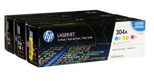 Toner HP zestaw HP 304A, HP304A=CF372AM, zawiera CMY, CC531A+CC533A+CC532A