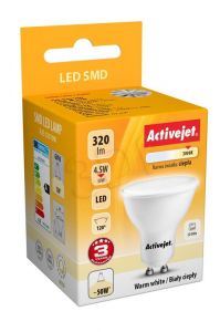 Activejet żarówka LED 4,5W 320lm GU10 b. ciepła