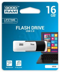 Goodram Flashdrive Black&White 16GB USB 2.0 czarno-biały