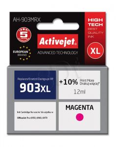 Tusz Activejet AH-903MRX (do drukarki Hewlett Packard, zamiennik 903XL T6M07AE premium 12ml magenta