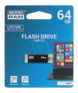 Goodram Flashdrive UCU2 64GB USB 2.0 czarny