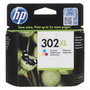 Tusz HP kolor HP 302XL, HP302XL=F6U67AE, 330 str.,8 ml