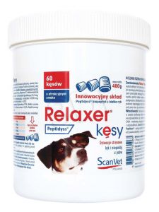 ScanVet RELAXER KĘSY 60 SZT/480G POJEMNIK