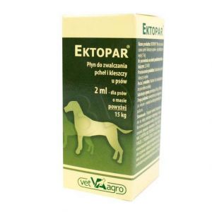 EKTOPAR 2 ML > 15 KG PERMETRYNA ROZTWÓR PIPETA