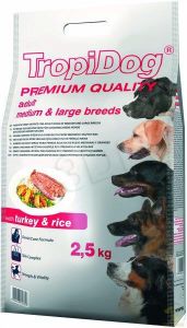 KARMA TROPIDOG Premium Adult S Turkey&Rice 2,5 kg