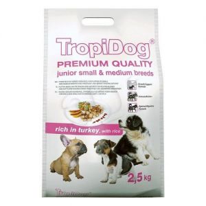 KARMA TROPIDOG Premium JUNIOR S Turkey&Rice 2,5 kg